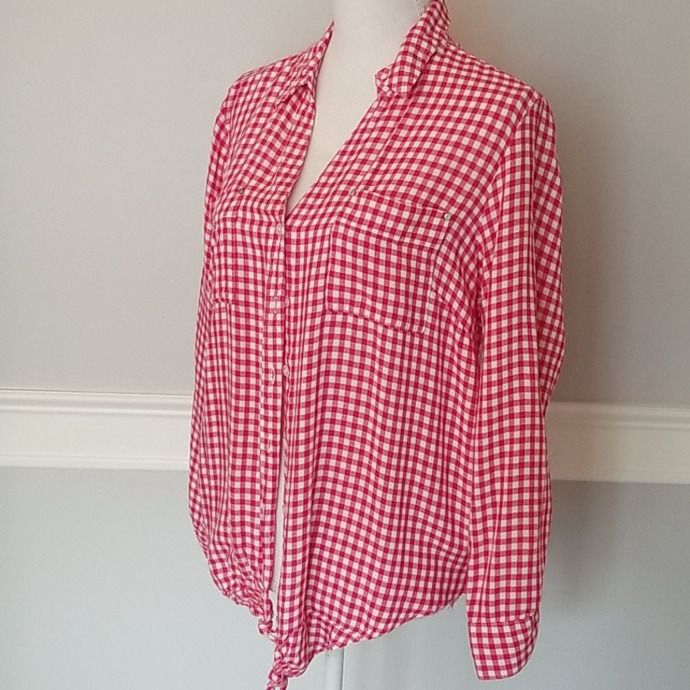 Jones New York Pink & White Top